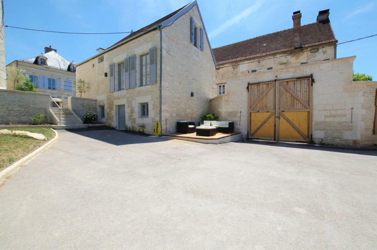 La Villa Lombardi En Champagne, Avec Piscine Privee Et Jacuzzi Les Riceys Exterior foto