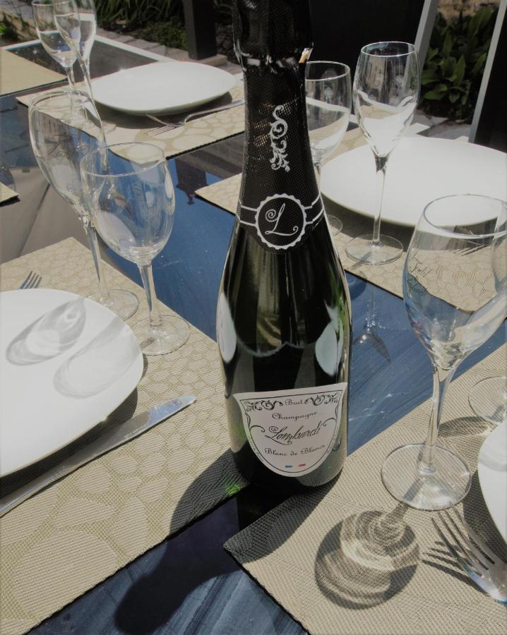 La Villa Lombardi En Champagne, Avec Piscine Privee Et Jacuzzi Les Riceys Exterior foto